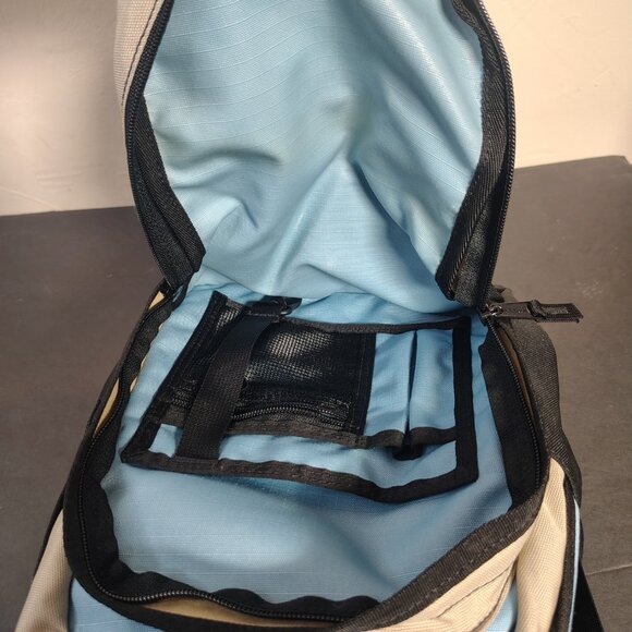 LL Bean Crossbody Mini Sling Backpack Travel Bag Blue Black - Picture 9 of 11